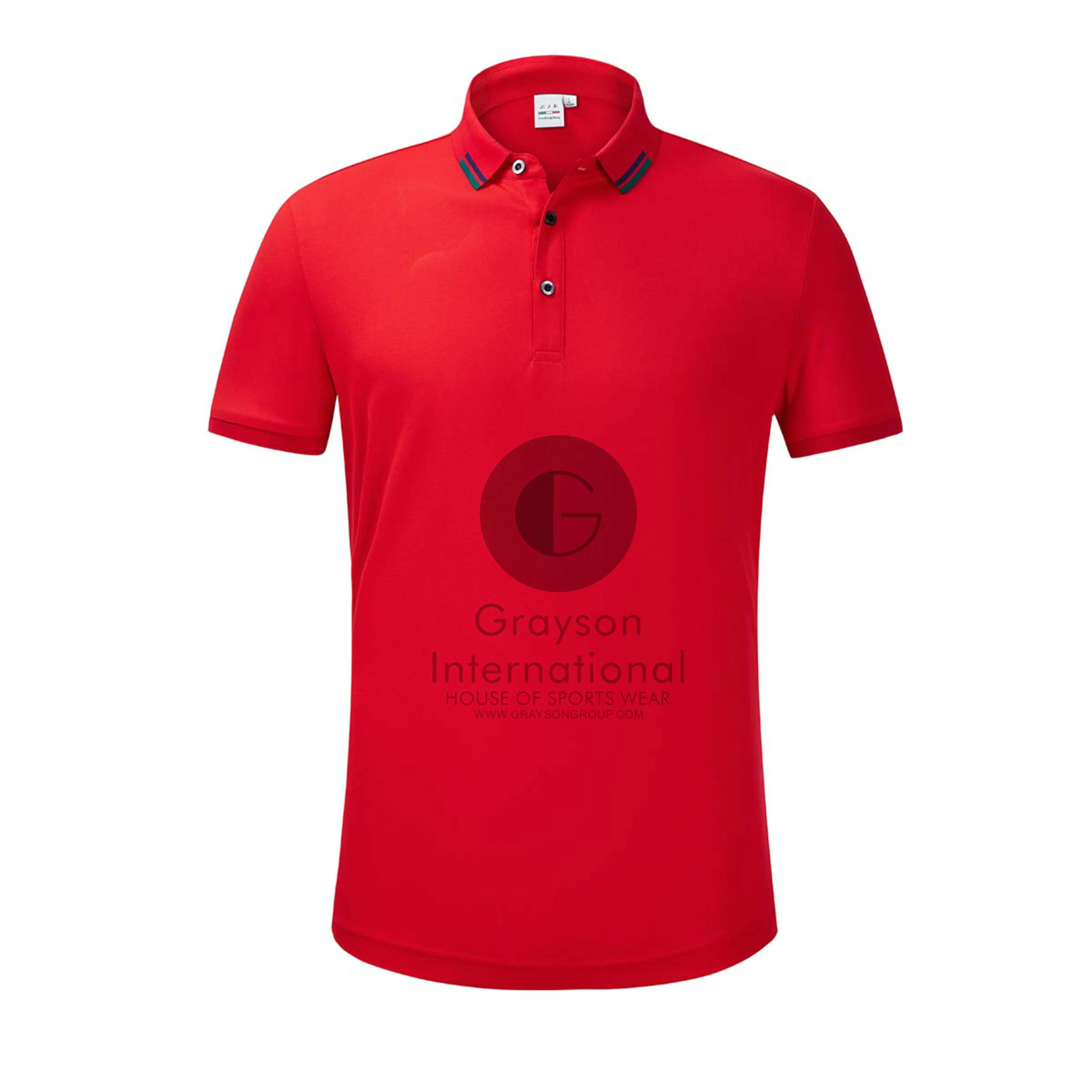 custom printing Embroidery design logo high quality uniform Mens golf sports spandex business polo shirts grayson intl