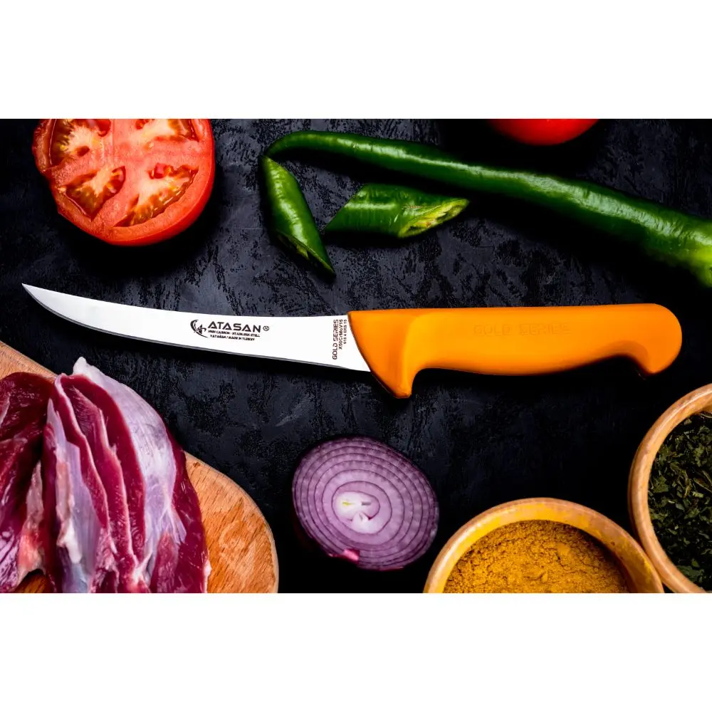 Best Quality Curved Boning Knife Gold Series / Kitchen/Chef Knives, Professional Stainless Steel Fish Knife Outdoor 2022 turkey