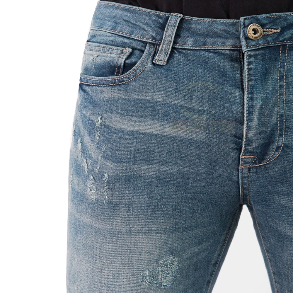 Грязно-голубые повседневные джинсы для мужчин