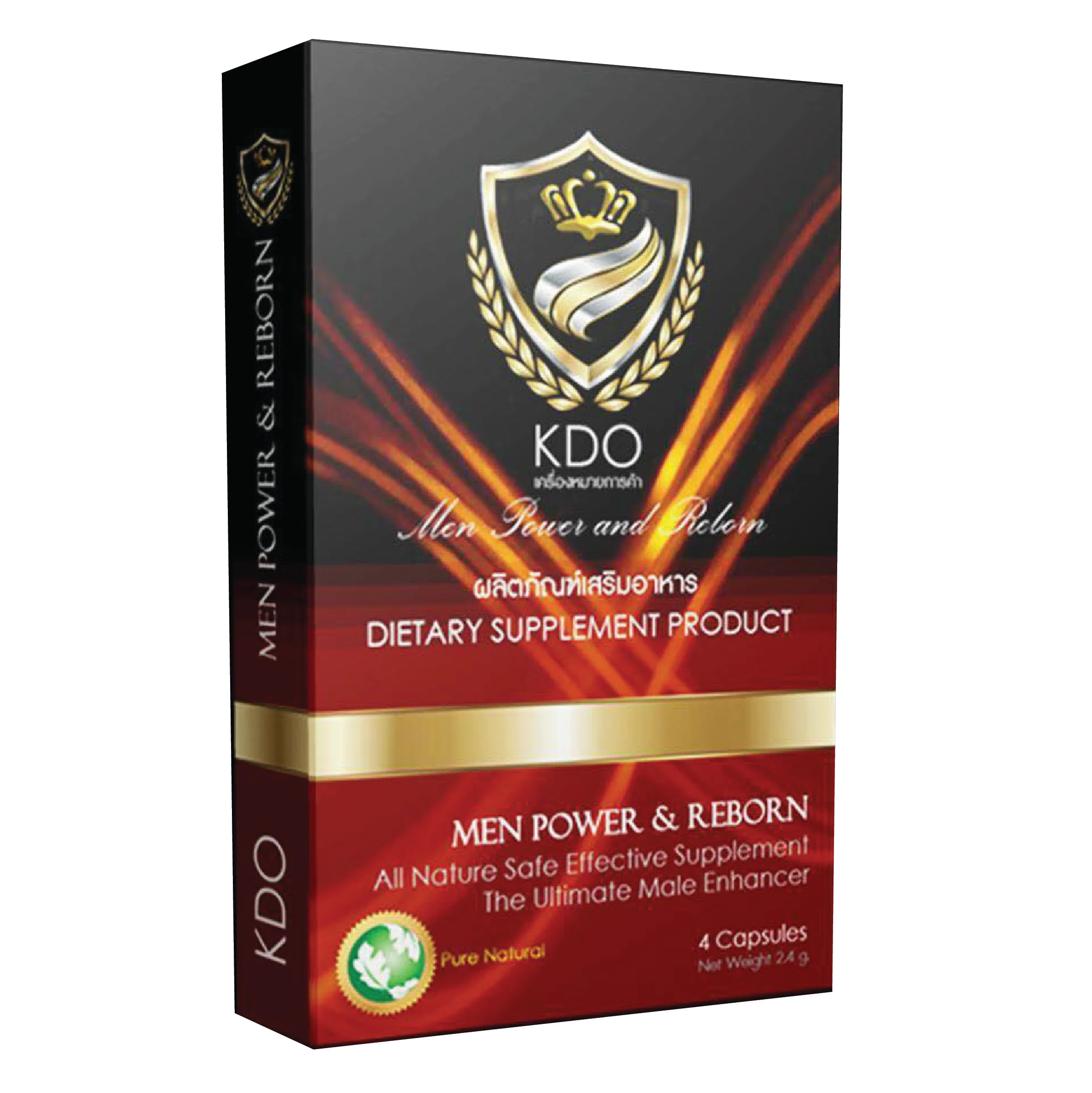 High Quality Product Herbal supplement KDO for Improve Men Power and Reborn in Capsules from Thailand