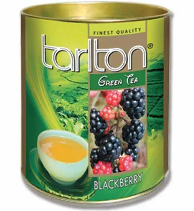 
Tarlton Blackberry Green Tea by Venture Tea, Sri Lanka // in Paper Canister - Boost Immunity //Private Label Available 