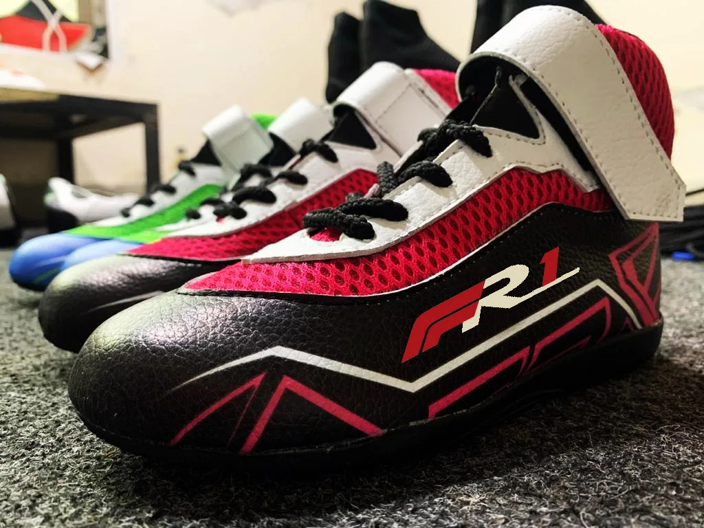 2021 Racing Shoes Digitally Printed Kart auto racing shoes