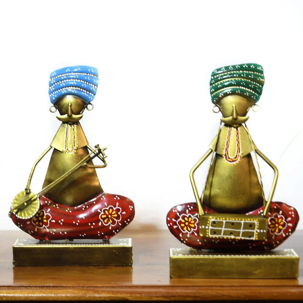 Набор музыкантов из 3 предметов, новинка, Лидер продаж на Amazon, декоративные металлические роскошные настольные украшения для вечеринки, офиса, дома