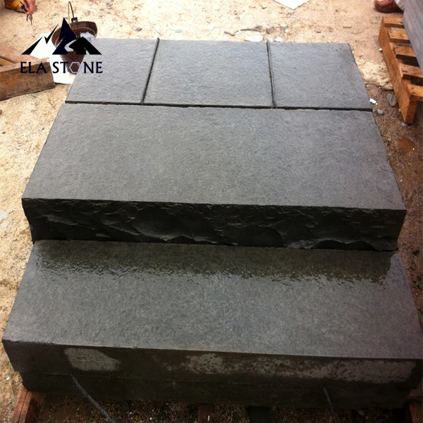 Базальтовый Камень черный натуральный вьетнамский оптом камень разрезанный по размеру упаковка поверхности