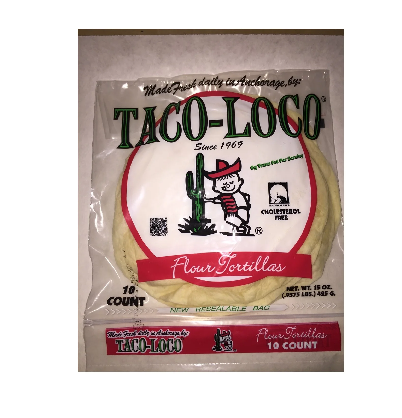 Taco Loco фирменные тортильи среднего размера 8 дюймов номер модели