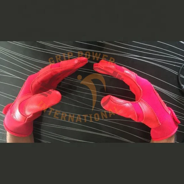 Red goat leather baseball Bating gloves
