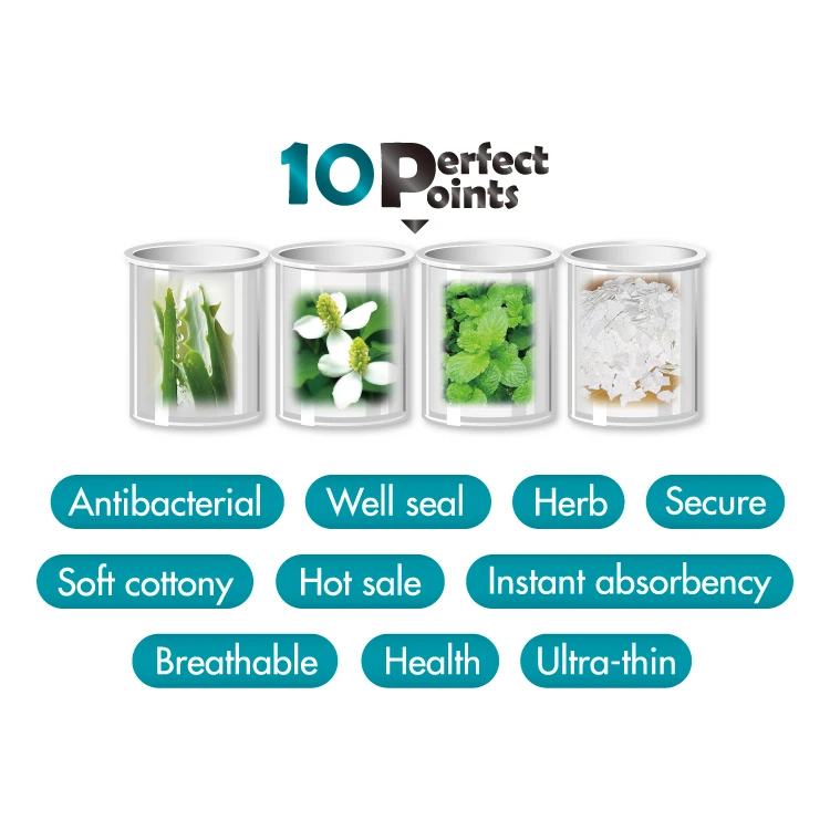 Cooling 3D Ultra Thin Herbal Sanitary Napkins 24cm