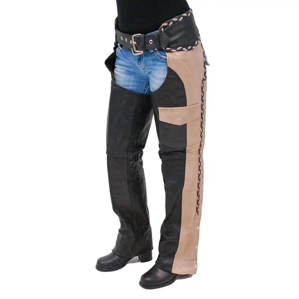 
HORSE RACING WESTERN MEN MOTOR BIKE LEATHER SPORTS FULL CHAPS 