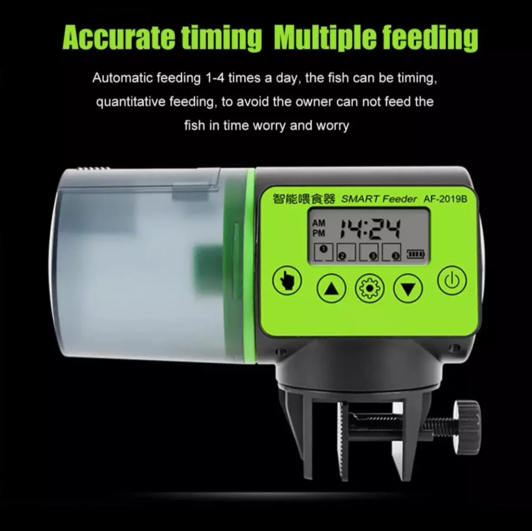 
Cool Automatic Fish Feeder Digital Fish Tank Aquarium Electrical Plastic Timer Feeder Food Feeding Dispenser Tool Fish Feeder 