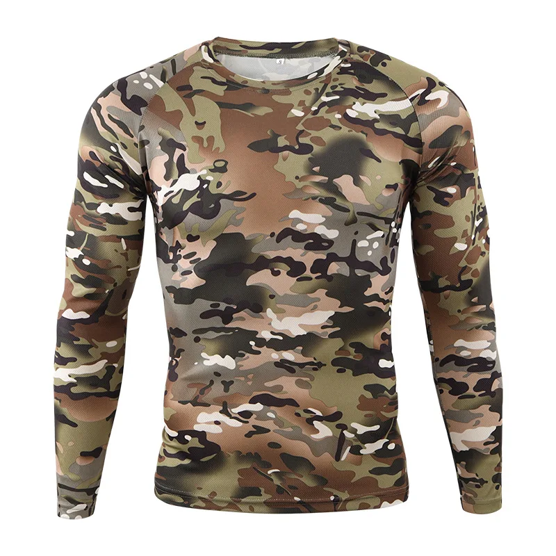 OEM Hunting Full Selvees Shirt Hunting Apparel for Men Ideal Protective Long Sleeve Hunting Clothes Four Seasons Camo Shirts