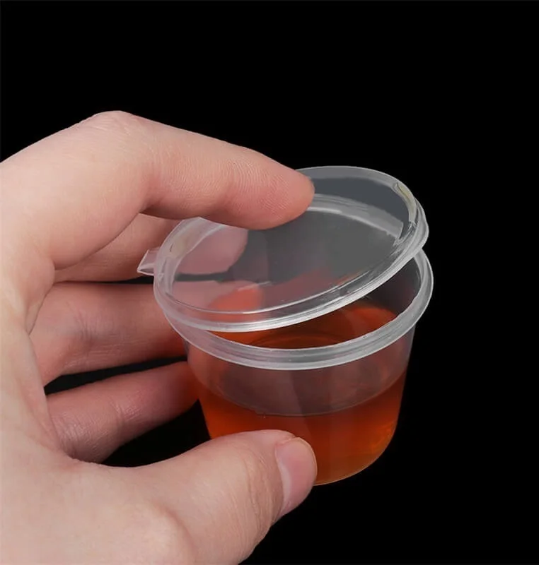 Пластиковый пищевой контейнер на вынос Круглый одноразовый красочный во Вьетнаме-B0653