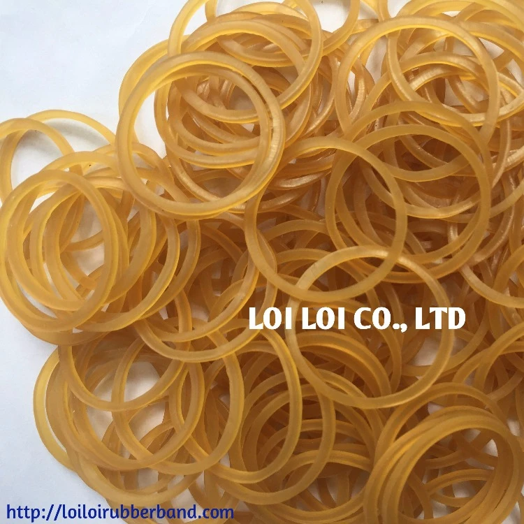 Vietnam 100% Rubber content Natural rubber band from manufacturer / Factory directly sell elastic honey rubber band Transparent