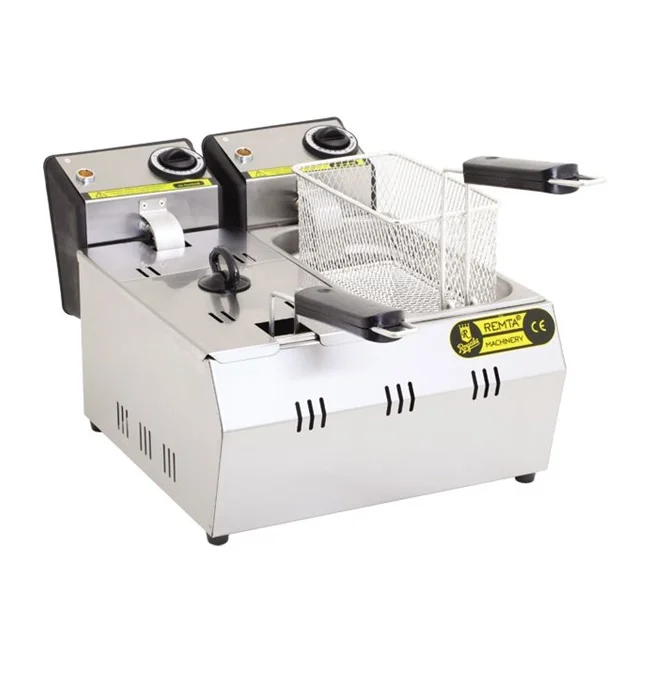 3+3 Liter Electric Fryer Machine Potato Gas  Made in TURKEY  Oil hot sale griddle with deep Restaurant Equipment Hotel penny 3L