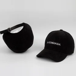 Wholesale Custom Logo Embroidery Corduroy Caps Dad Hat sport caps Hats Adults Unisex Plain Adjustable Baseball Hat