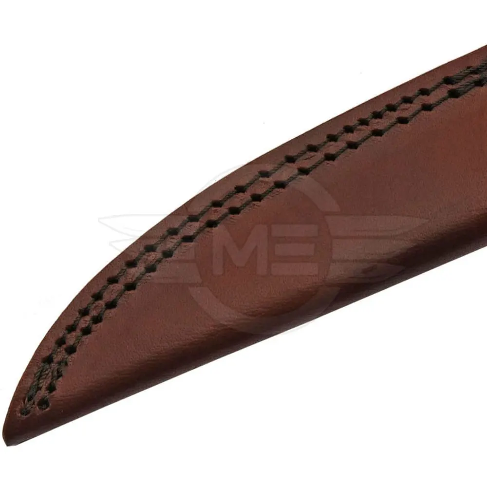 
Custom Hand made Damascus Steel Skinner Knife With Black Buffalo Horn And Brass handle 