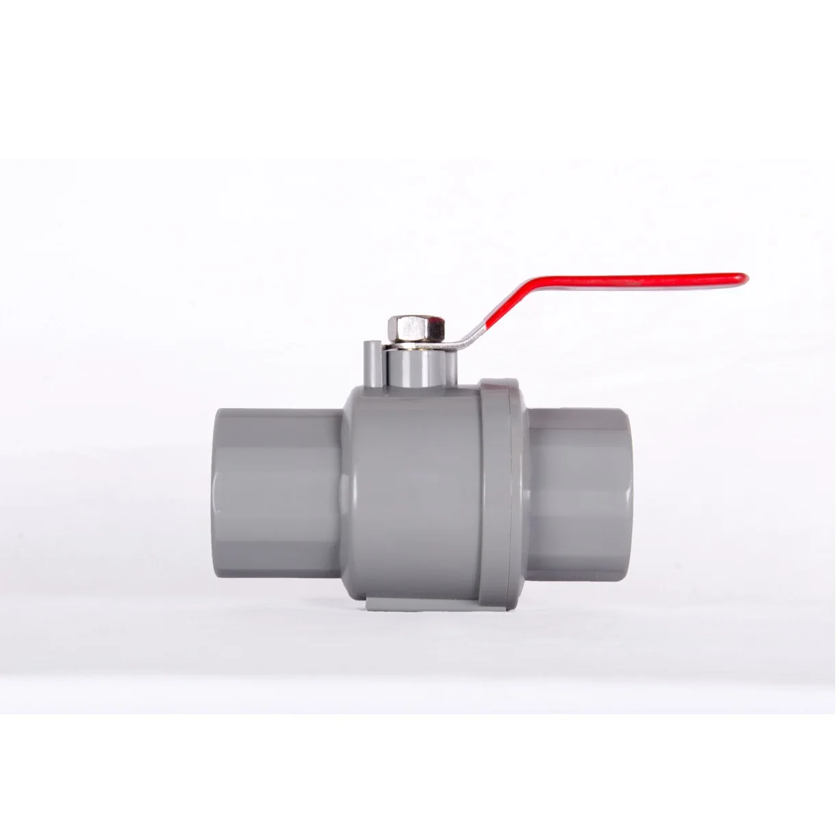 One Atmosphere Hand Operated PVC Ball Valve Stainless Steel Handle Anodizing Ball Export From Vietnam