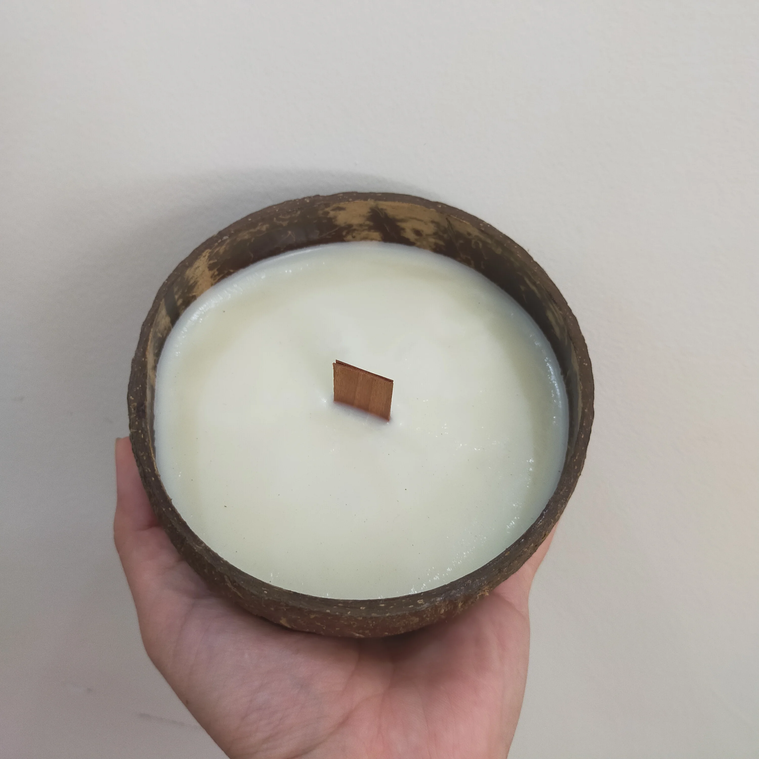 Свеча из скорлупы кокоса, соевый воск, Пальмовый воск, Экологичная чаша из скорлупы кокоса ручной работы, вьетнамская Кокосовая свеча, Ароматизированная