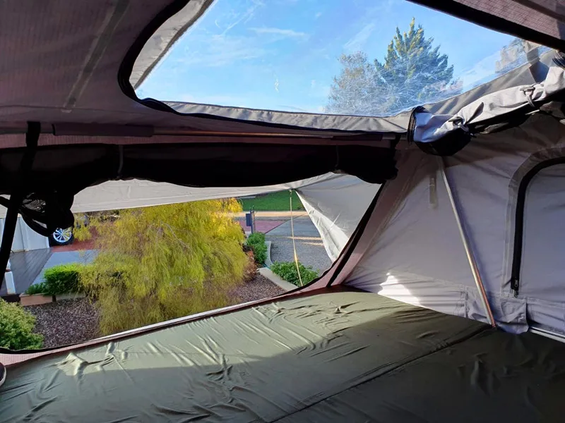 2022 hard shell car roof tent king size ABS hardtop roof camping trailer tent