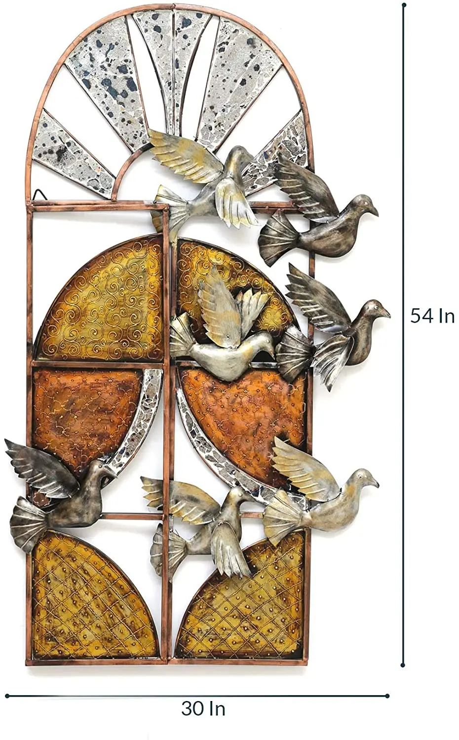 Металлические птицы летающие снаружи окна домашний декор