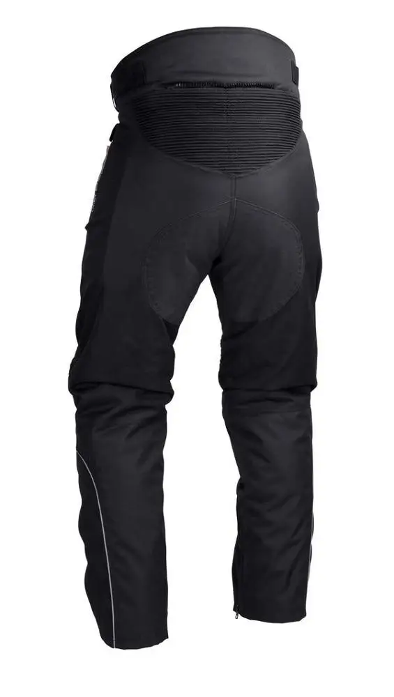 Mens Motorcycle Biker Waterproof, Windproof Riding Pants 600d Black with Removable CE Armor