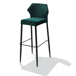 Wholesale Restaurant Barchair Dining Room Stool Velvet YellowLuxury Modern Furniture Restaurant Chair Velvet 10-20 Days