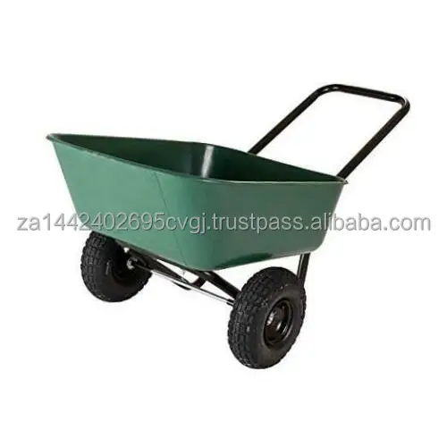 Garden Barrow Dual-Wheel Wheelbarrow Garden Cart