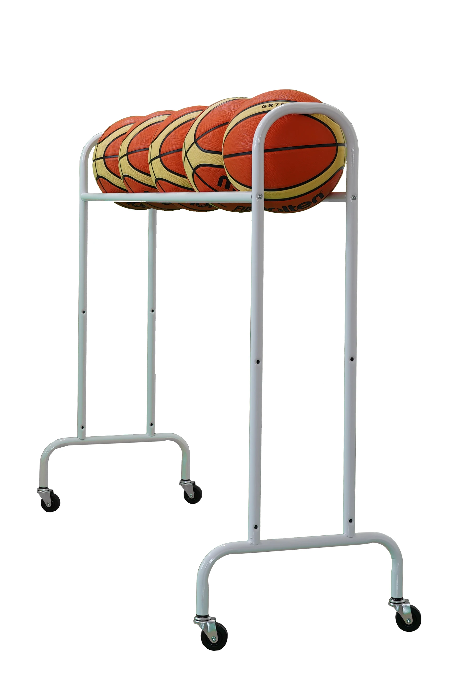 rubber landle basketball racks for storeroom