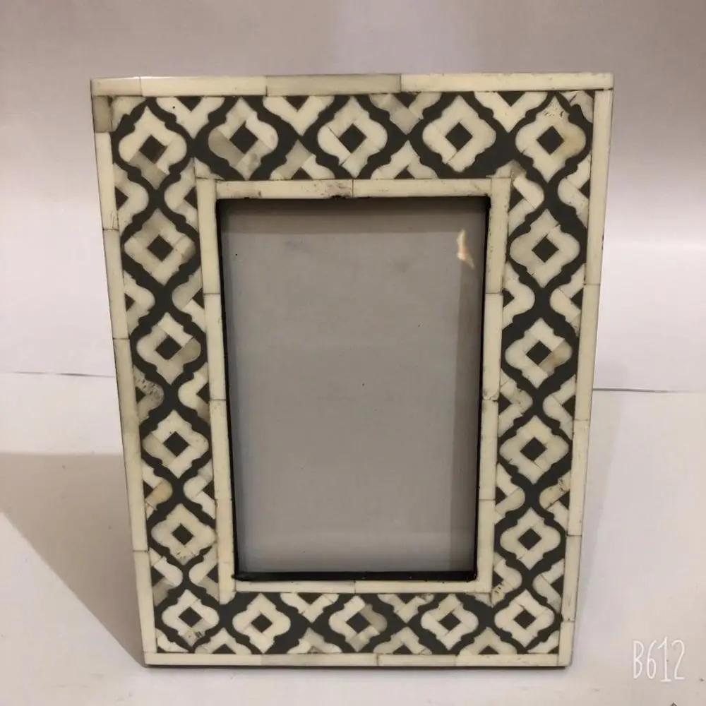 Moroccan Bone Inlay Photo Frame Unique Indian Handmade Design Inlay for TableDecor Photo Frame Unique Indian Handmade Design