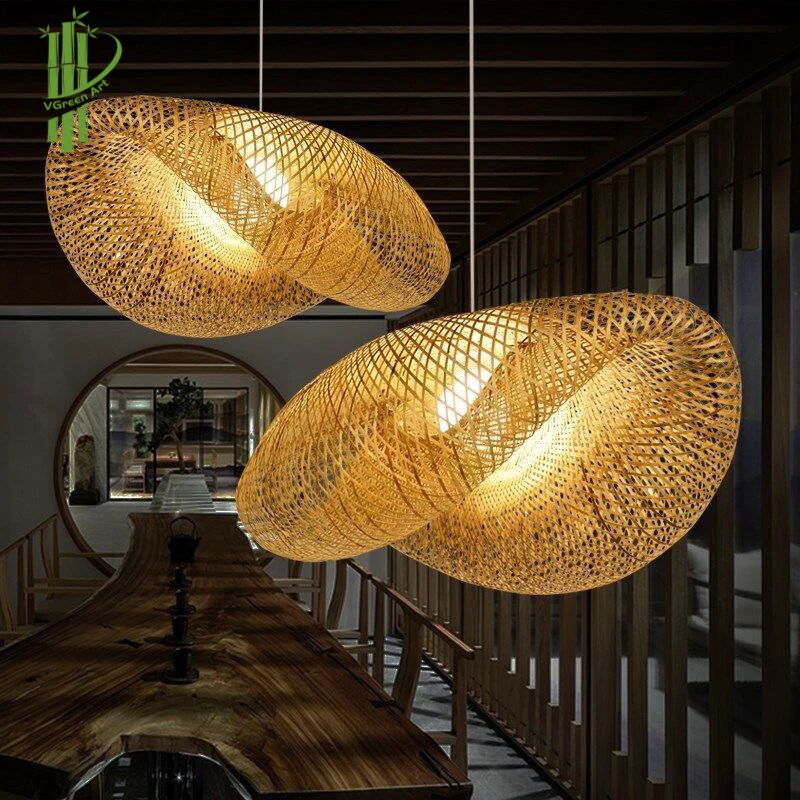 New Arrival Bamboo Lamp Shade Rattan Beautiful Handmade Eco-Friendly Wall Art Home Asian Design Trending Vietnam Lights Cover
