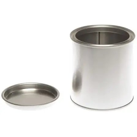 Серебряный Круглый оловянный горшок для краски, Доставка в течение 7 дней, в наличии в ЕС