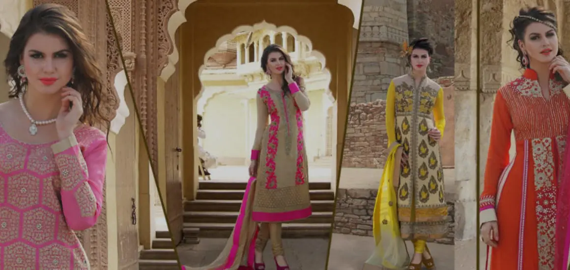 Party Wear Indian Pakistani Clothing Unstitched-Stitched 3 Piece suit