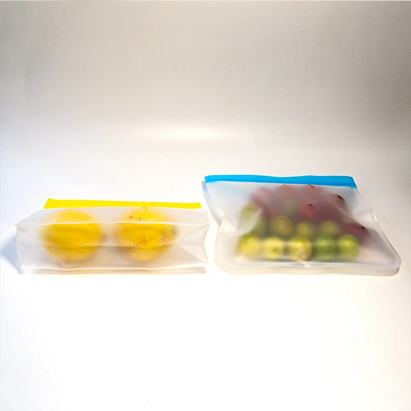 PEVA fresh-keeping cold storage bag fruits and vegetables zip lock pouch storage bags hermetic grain storage bags