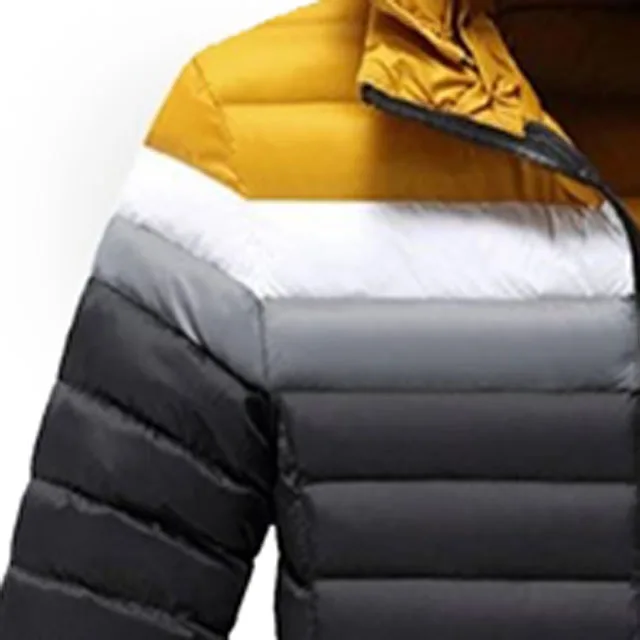 Professional Smart Casual Customize Men Bubble Jacket New Fashion Winter Warm Long Sleeve High Quality Outfits Pocket Design