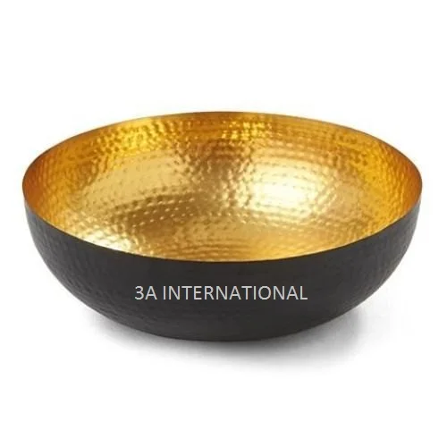 Концептуальный дизайн кованая чаша с декоративной цветочной веткой на верхней части посуды большая миска для еды прочным качеством