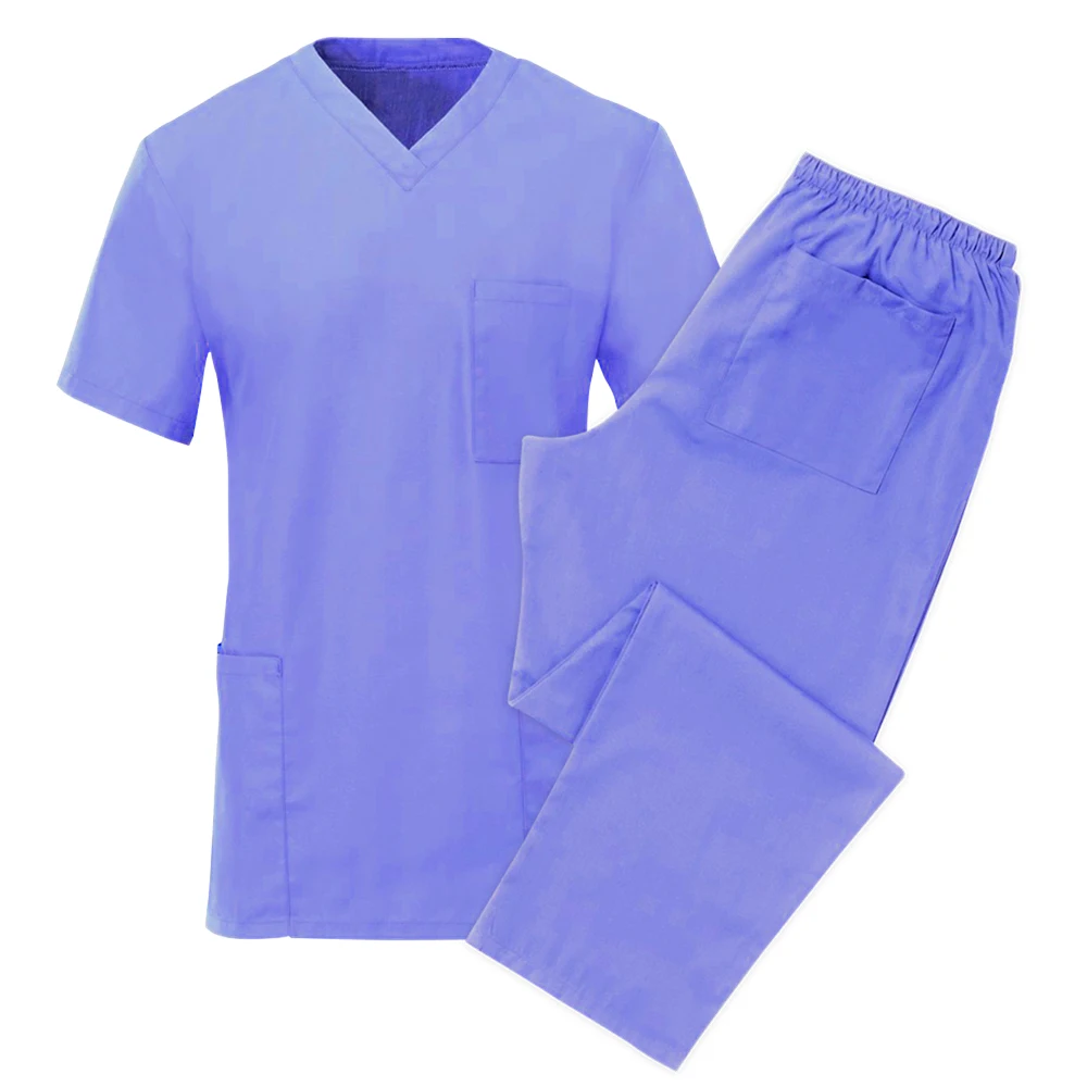 Quality Product Hospital uniform wholesale Surgical Medical Wear Scrubs V-neck Wash Clothes Men And Women