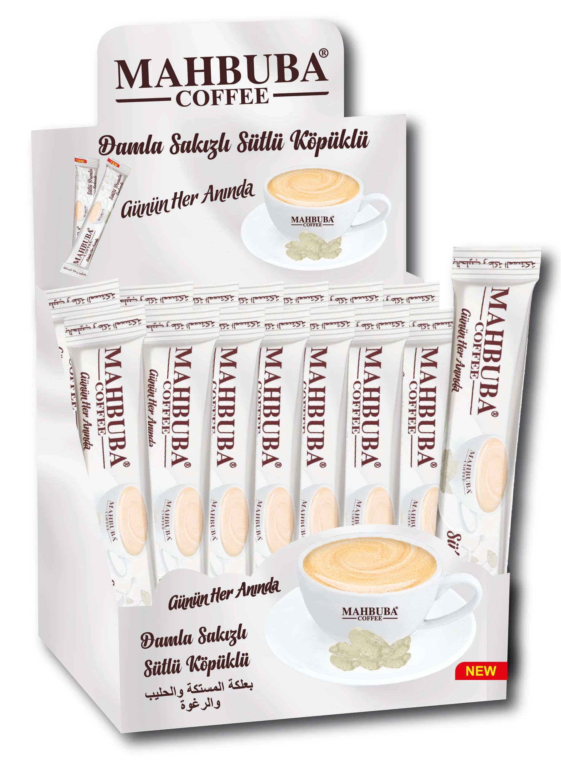 Hazelnut Flavored Mahbuba Coffee 17g Manufacturer From Turkey Instant Coffee High Quality coffee