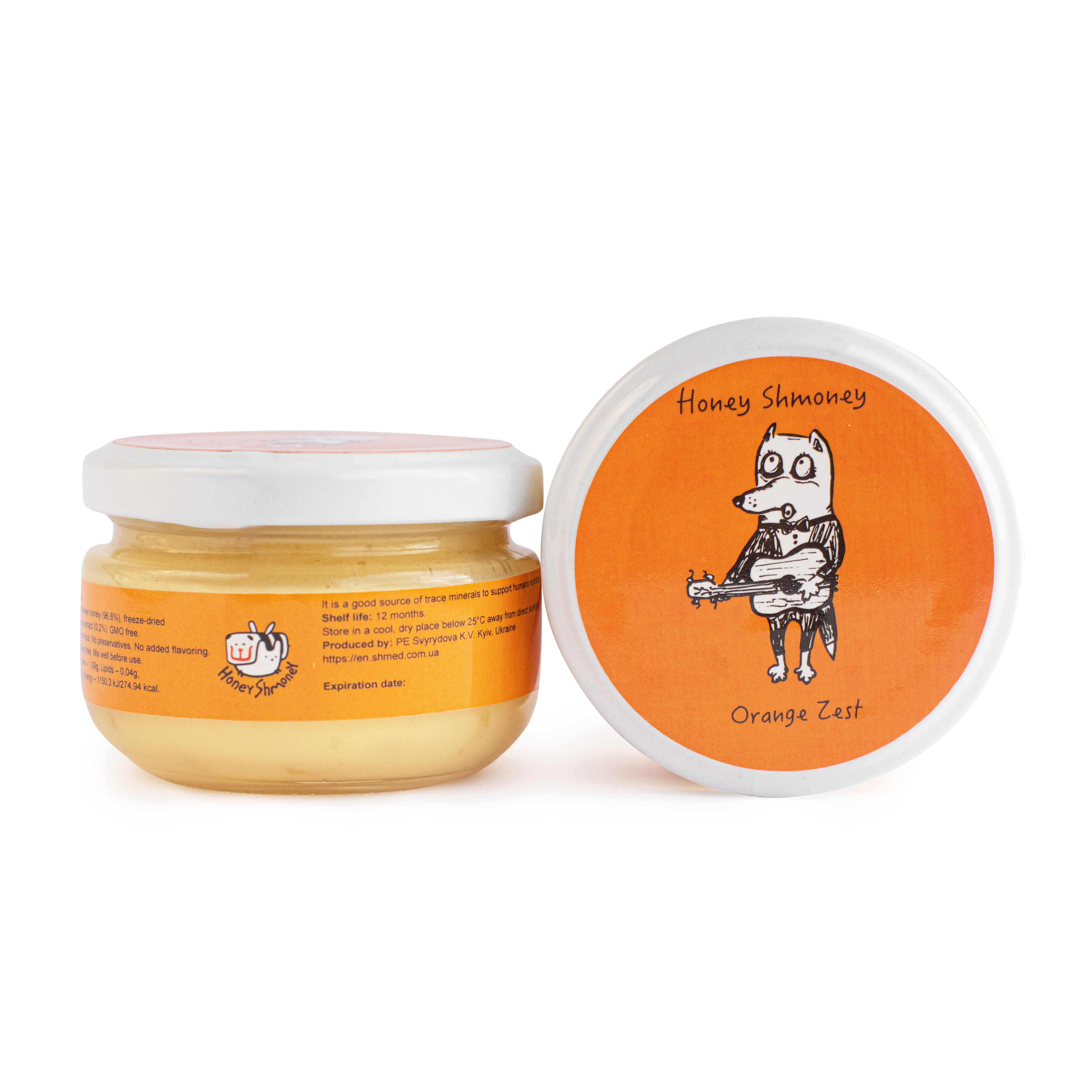 
 Апельсиновая цедра, кремовый МЕДОВЫЙ СИРОП  