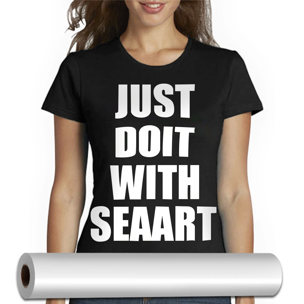 Текстильная теплопередача Оптовая Продажа Seaart SGS CPSIA сертификат экологически чистый винил горячей фиксации для пленки одежды 23 ПУ цвета