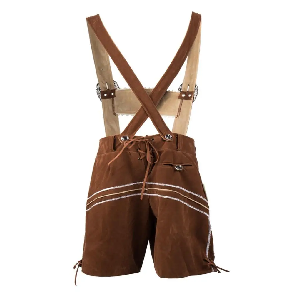New 2020 Style Bavarian Traditional Shorts Brown and Chocolate Colors in Trachten Lederhosen Leather Shorts