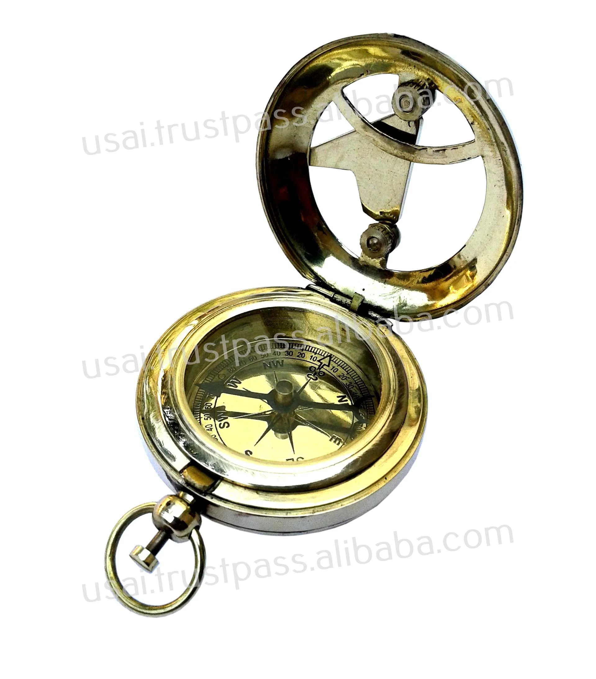 2 5 античный морской латунный Мини-Компас с солнечным циферблатом коллекционный Морской Компас продукт высшего качества