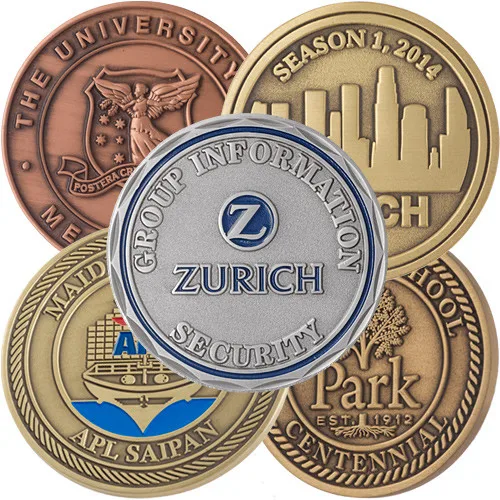 High Quality Custom Chinese Zodiac Copper 3D Metal Gold And Silver Double Metal Souvenir Antiqu Coin Antique