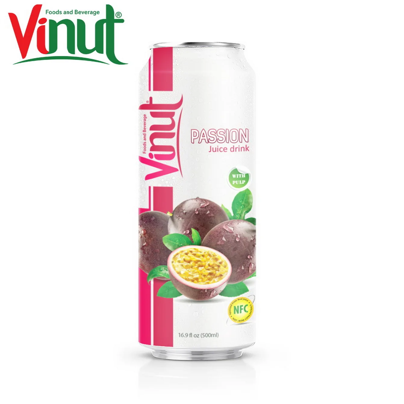 VINUT 500 мл страстный сок с мякотью фирменное индивидуальное фруктовое пюре логотипом производителя со вкусом сахара Халяль сертифицированный каталог напитков