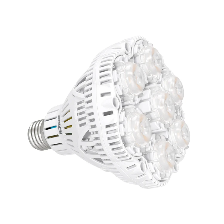 SANSI Светодиодная лампа для выращивания растений в теплице 36 Вт 220 В переменного тока E27 для выращивания растений в комнате гидропонная система выращивания