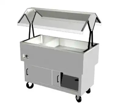 D-дутики DPAH-2H2C 58 3/8 Горячая/холодной портативный стол w/ (2) Горячая скважин & (2) холодной секций, 240v/1ph