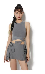 tops for women 2021 Custom Women Cropped Sexy Basic Sleeveless Knitted Black Womens Camis Shirts And Tank top