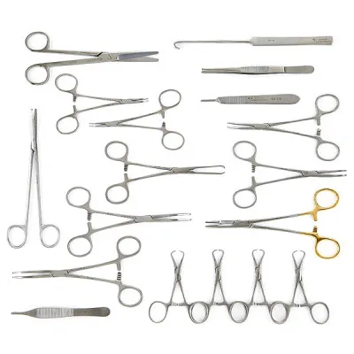 High Quality beautiful 14 Pcs Dog Spay set Cat Bitch Neuter Kit Canine /Feline Neuter Pack, Pet Spay Set Veterinary Small Animal