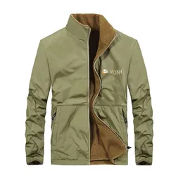 Custom Made Cheap High Quality Casual Bomber Plain Jacket with Inner Fur Lining Full Sleeve Stand Collar Soft Shell Jacket