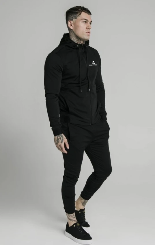 Новейший дизайн пряный комплект из двух предметов короткий топ с длинным рукавом и штаны для бега эффектом ягодиц синий простой мужской спортивный костюм DHL количество OEM