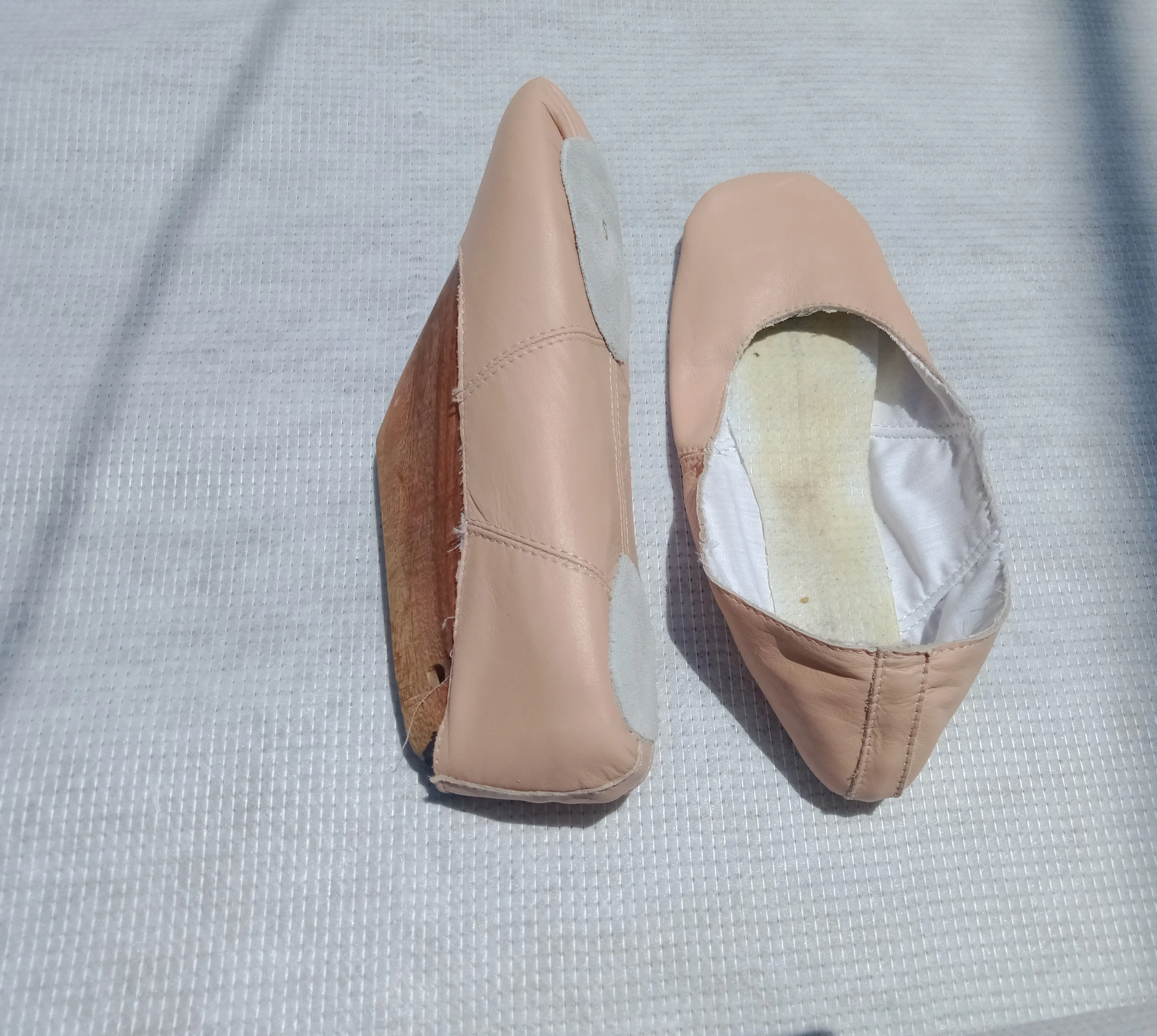 Pink Soft Genuine Leather Ballet Shoes Slippers Girls Boys Toddlers Dance Shoes Soft Suede Half Soles US UK AUS Sizes PK