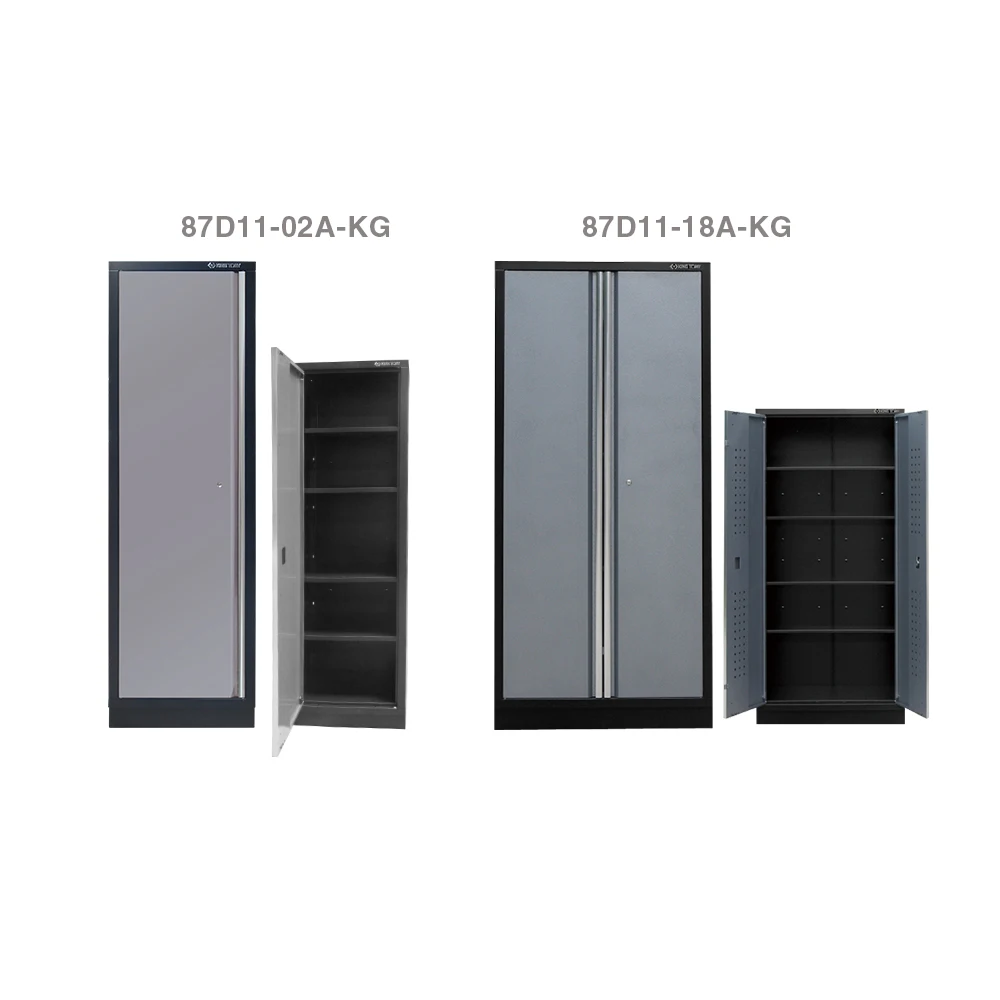 KING TONY Garage Series Storage Combination Tools Cabinet (black & gray) Metal Tool Cabinet 87D11X02SA-KG